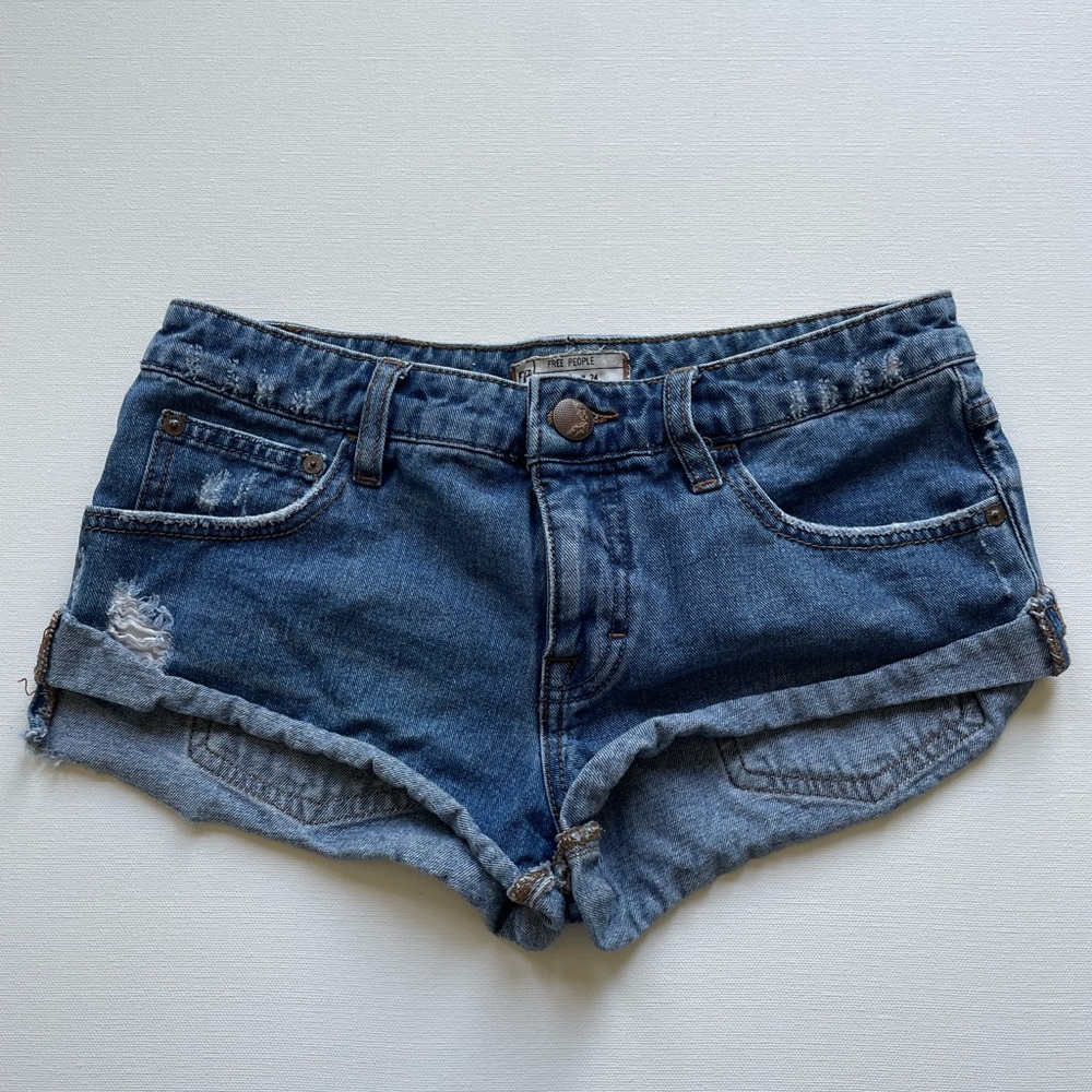 FREE PEOPLE Jean Shorts